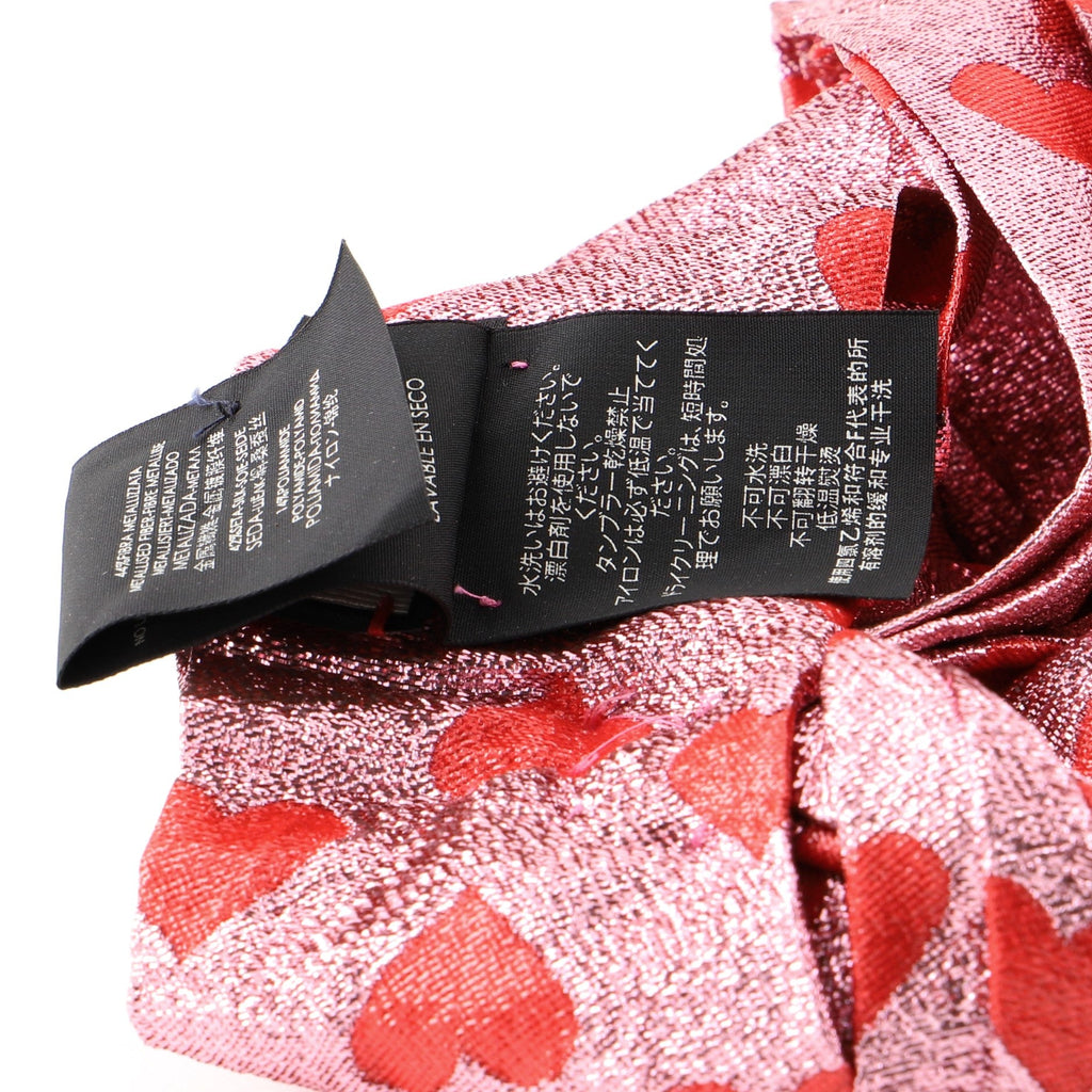 Lucina Heart Headband Metallic Nylon and Silk XS