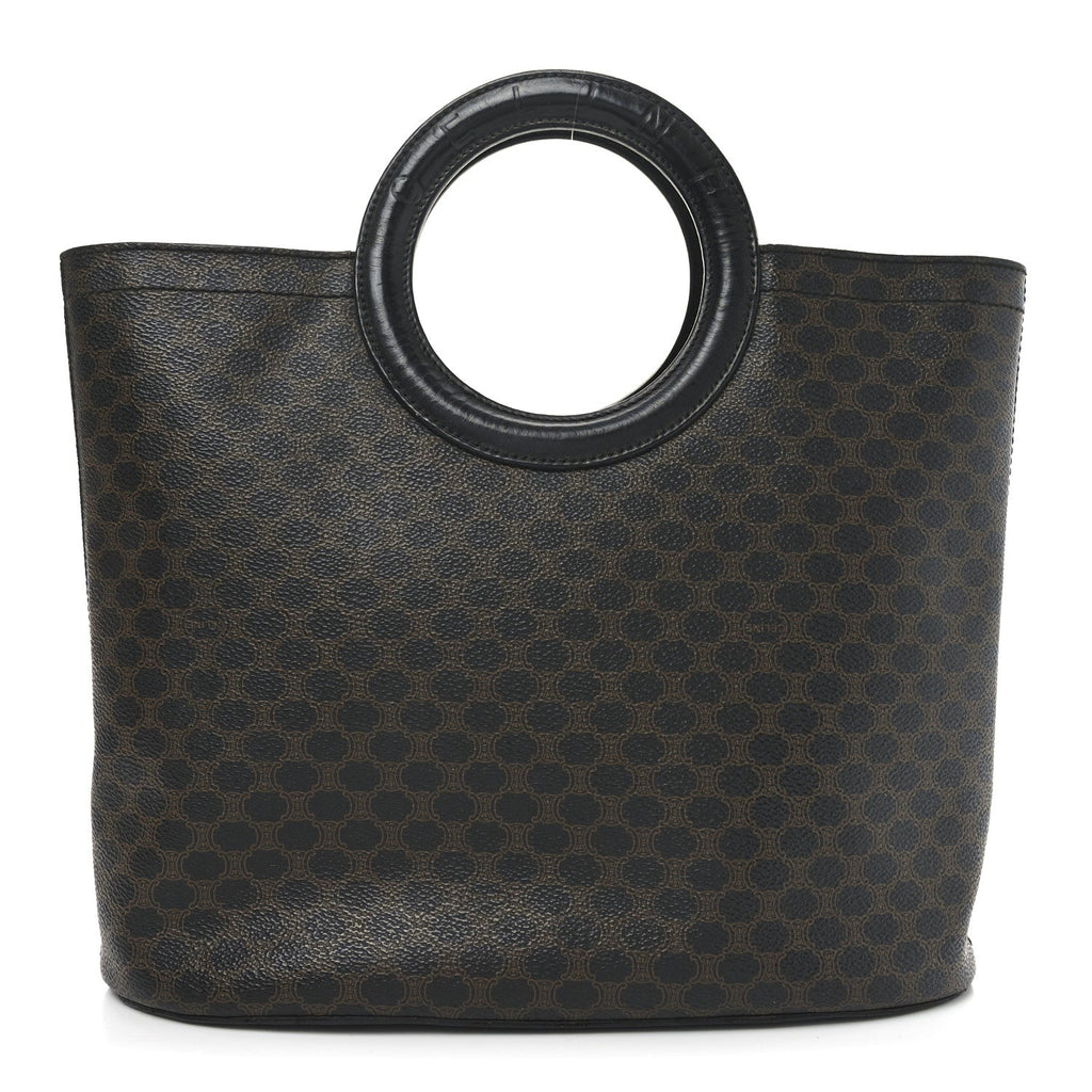 Canvas Calfskin Macadam Handbag