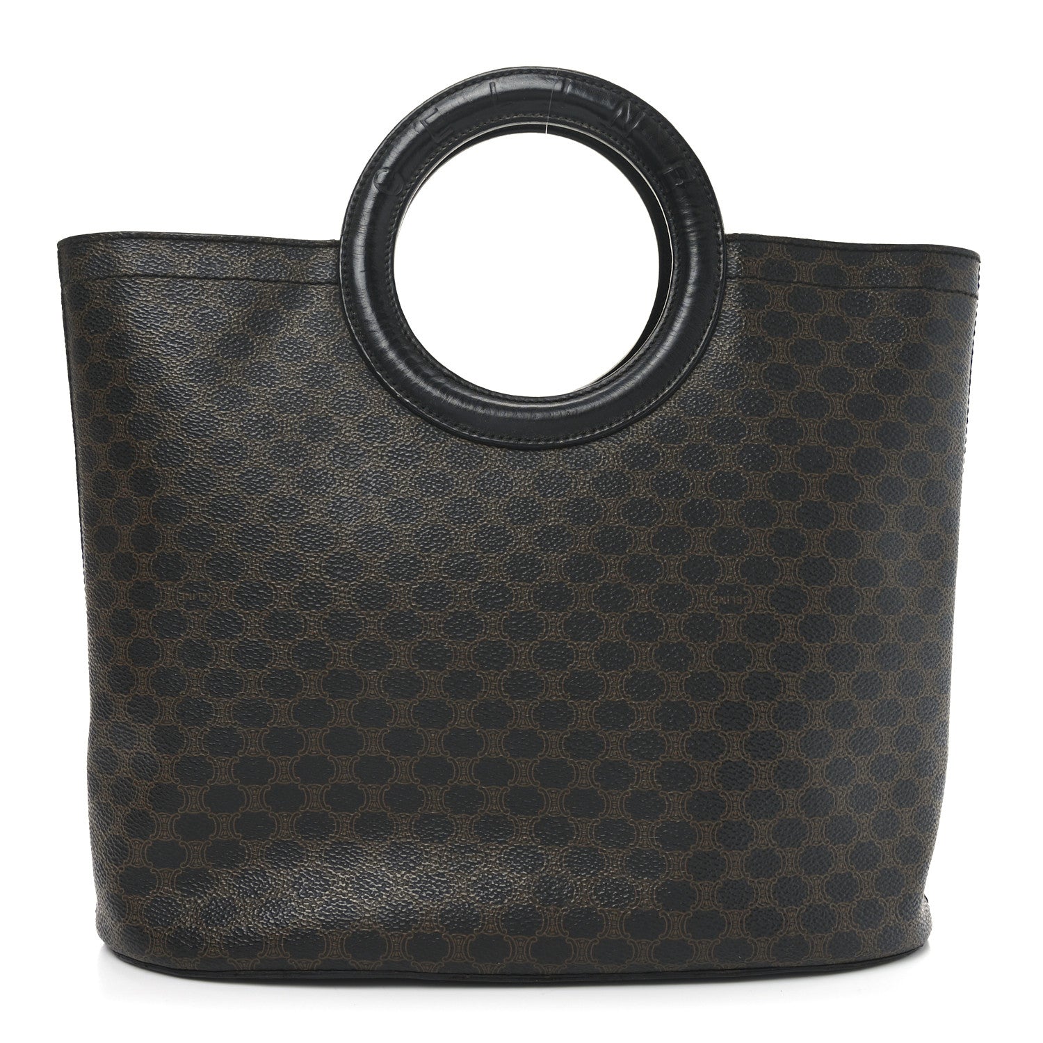 Canvas Calfskin Macadam Handbag