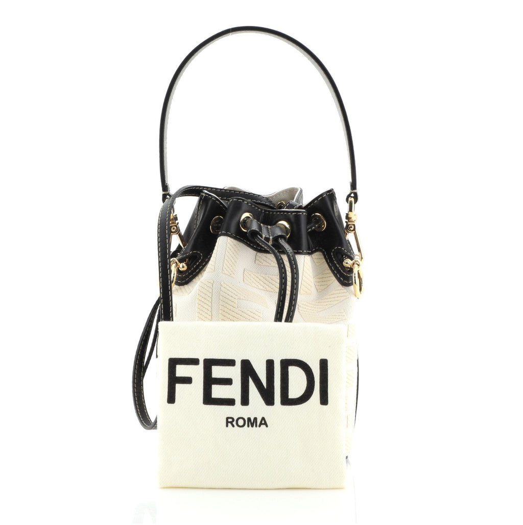 Mon Tresor Bucket Bag Zucca Jacquard Mini