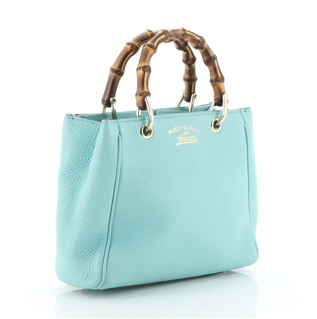 Bamboo Shopper Tote Leather Mini