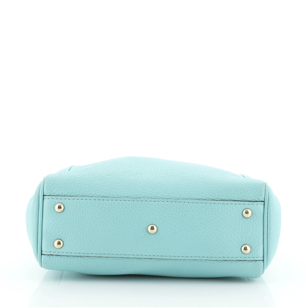 Bamboo Shopper Tote Leather Mini