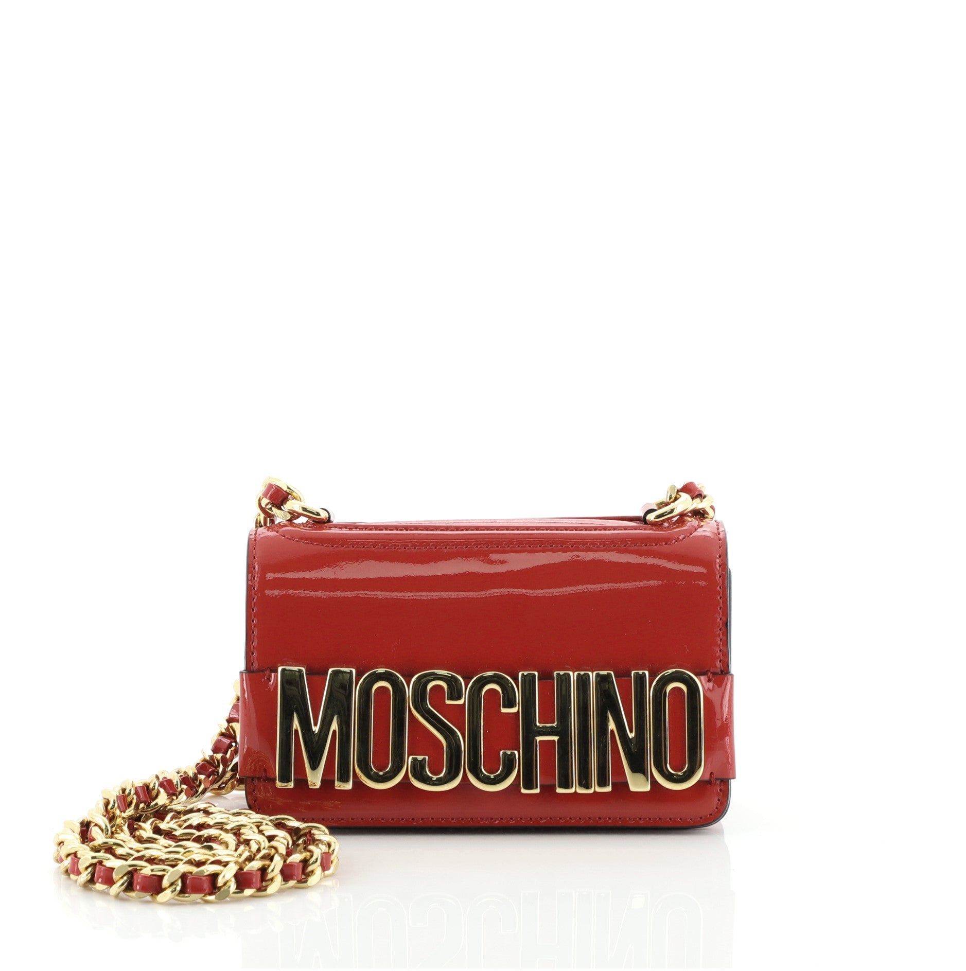 Logo Chain Flap Bag Patent Mini