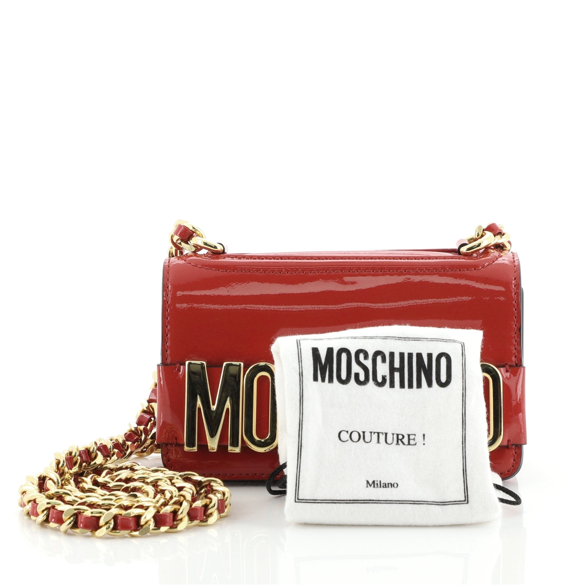 Logo Chain Flap Bag Patent Mini