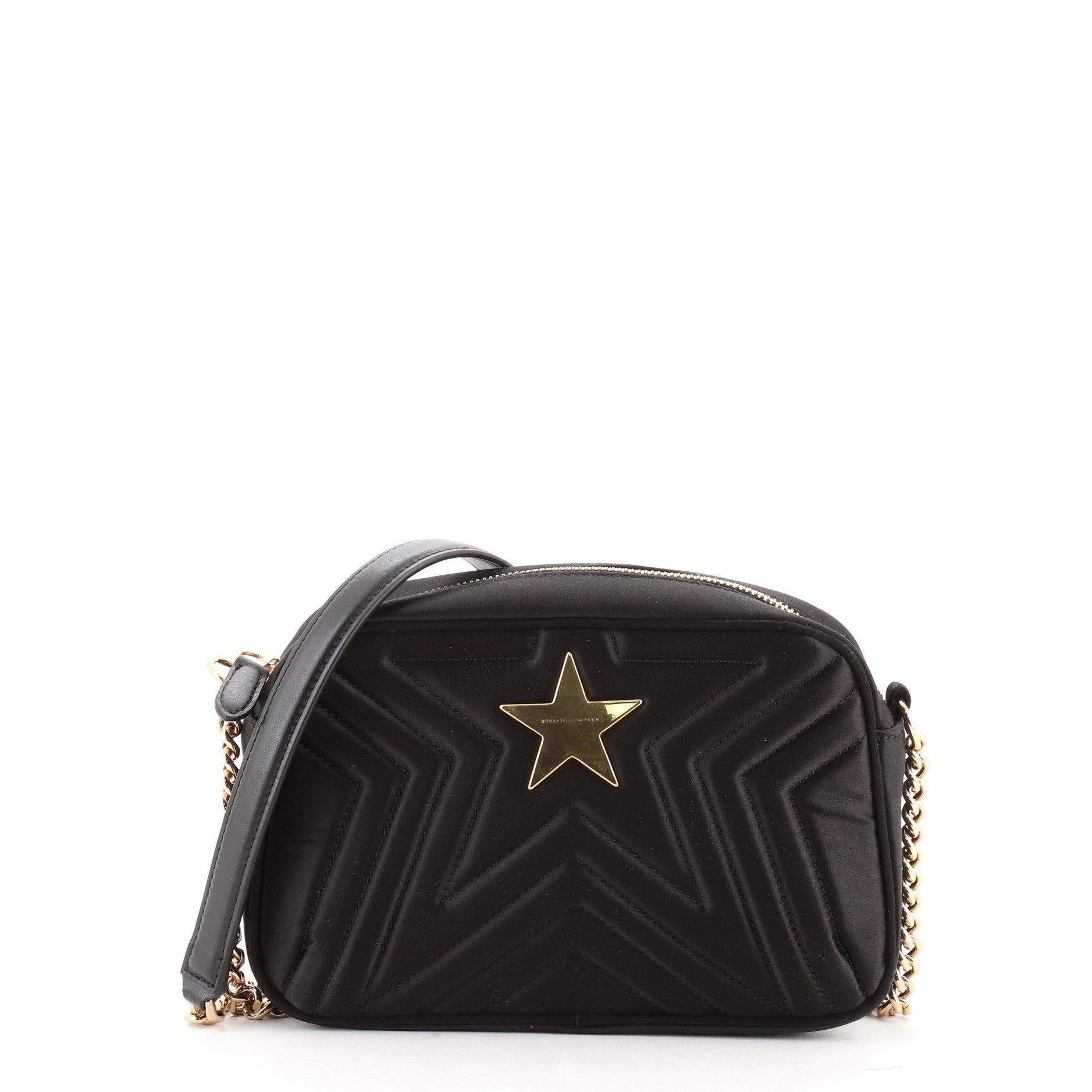 Stella Star Camera Bag Quilted Satin Mini