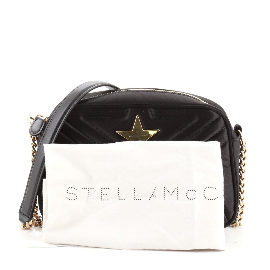 Stella Star Camera Bag Quilted Satin Mini
