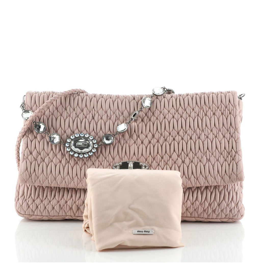 Crystal Clutch Matelasse Leather XL