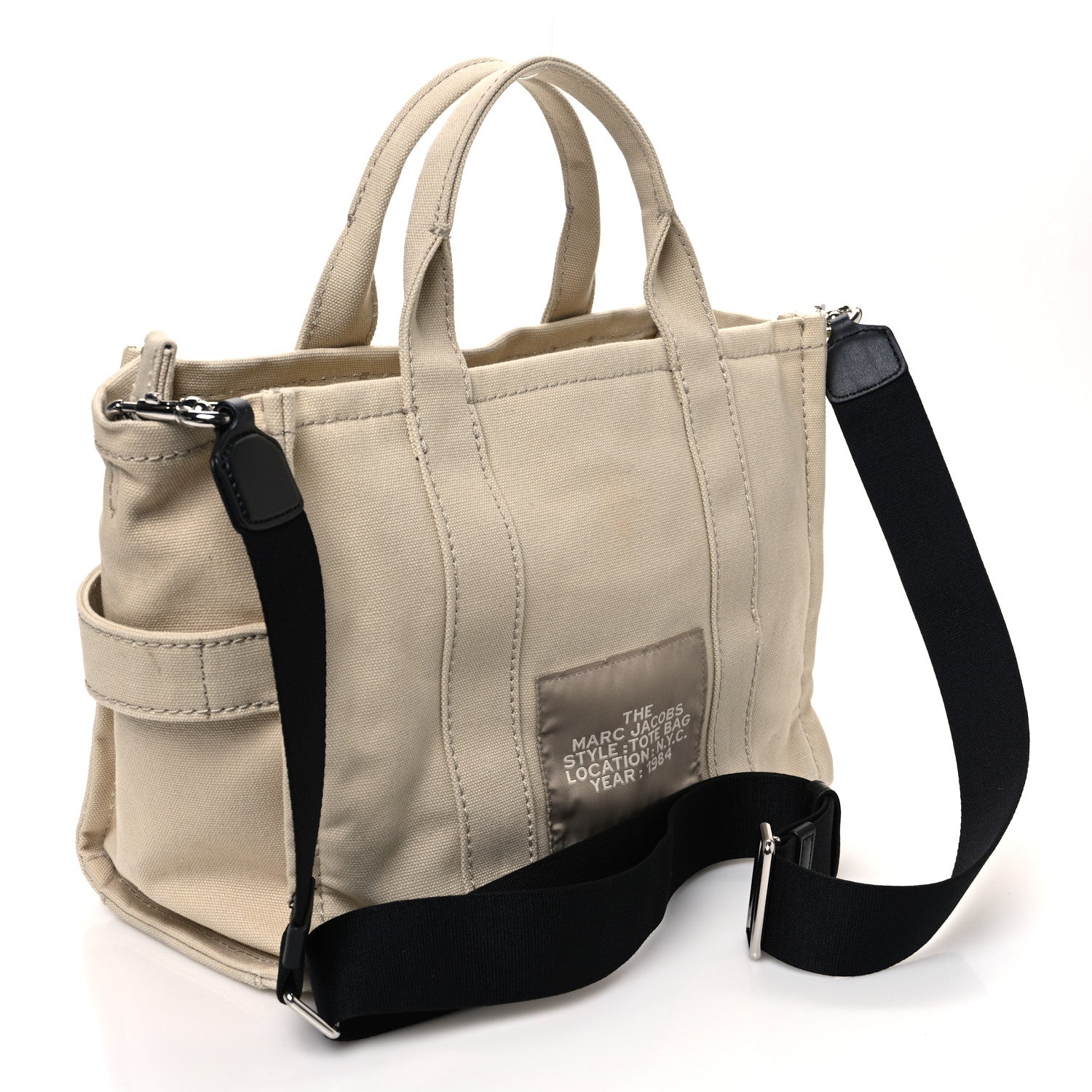Cotton Canvas Medium The Tote Bag Beige