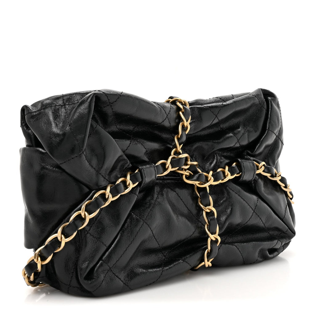Calfskin Quilted Baluchon Black