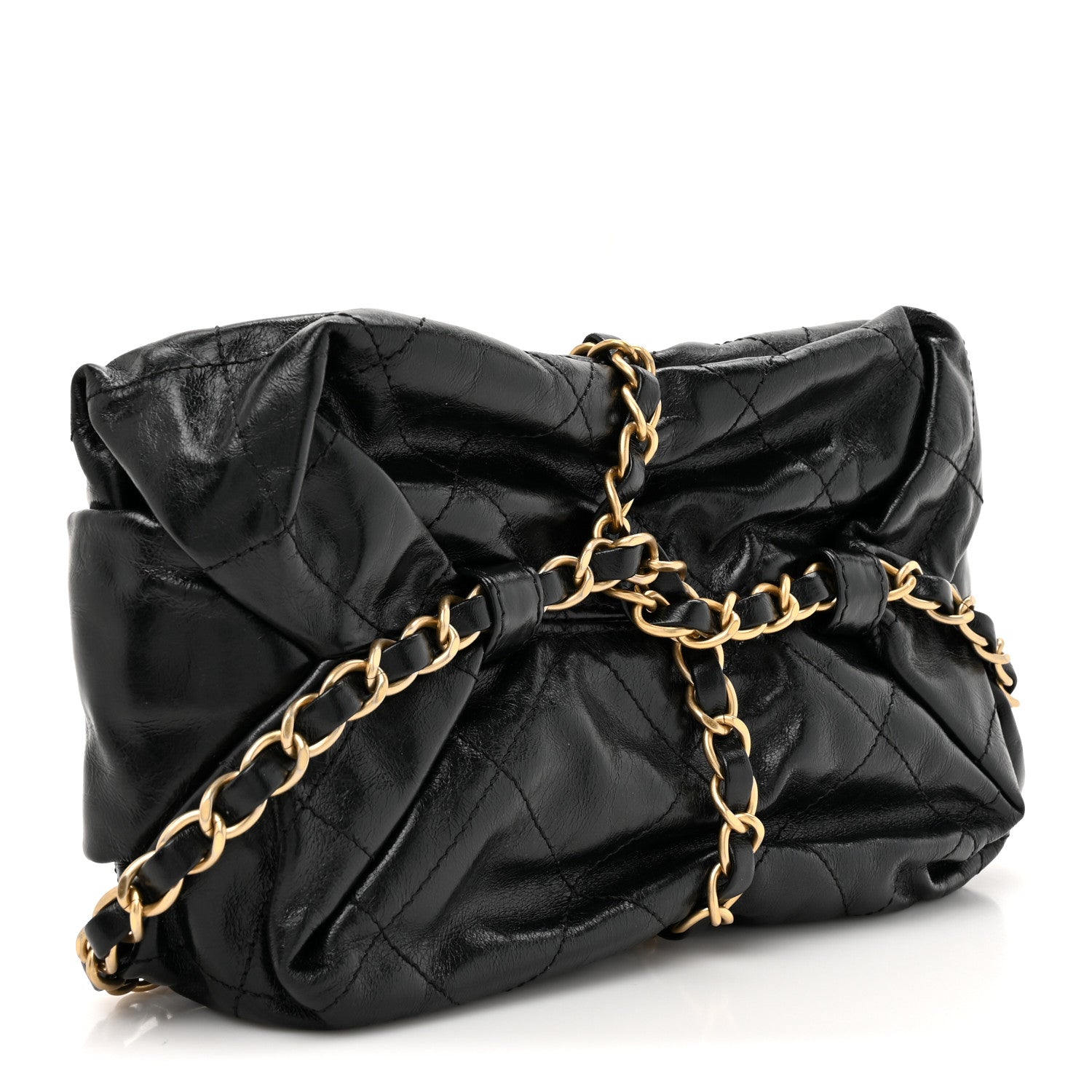 Calfskin Quilted Baluchon Black