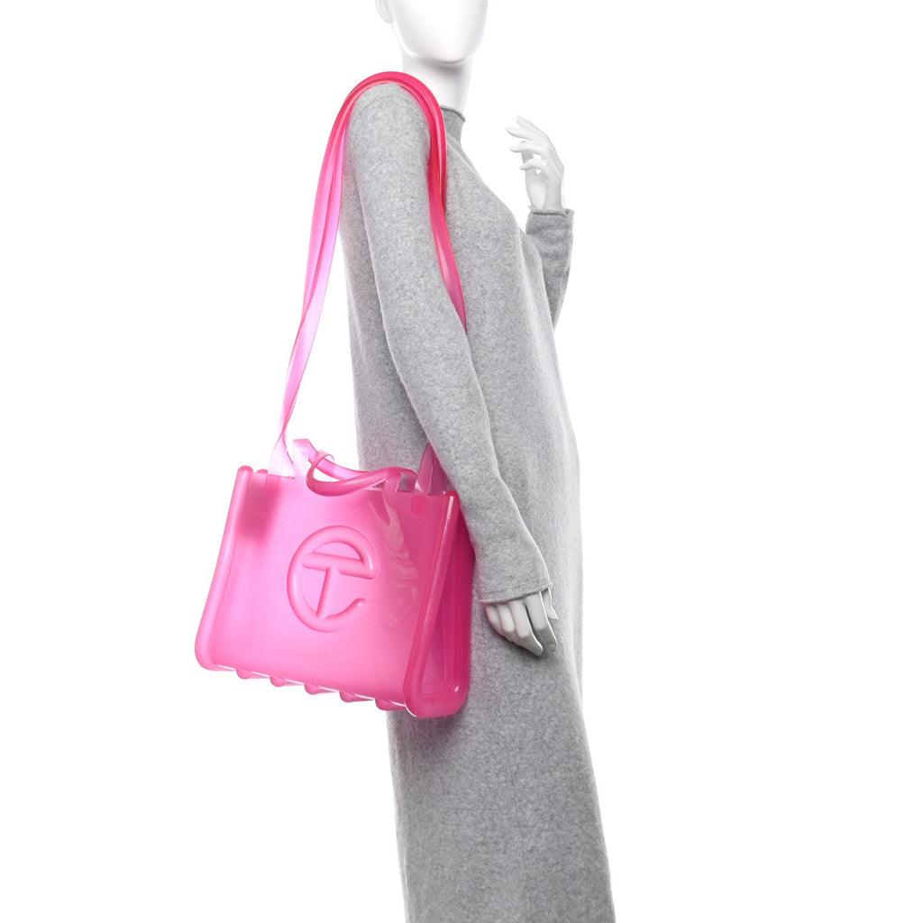 x MELISSA Jelly Medium Shopping Bag Clear Pink
