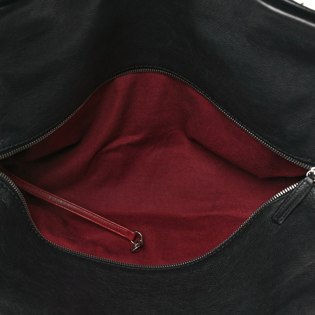 Caviar Large CC Tuck Tote Black
