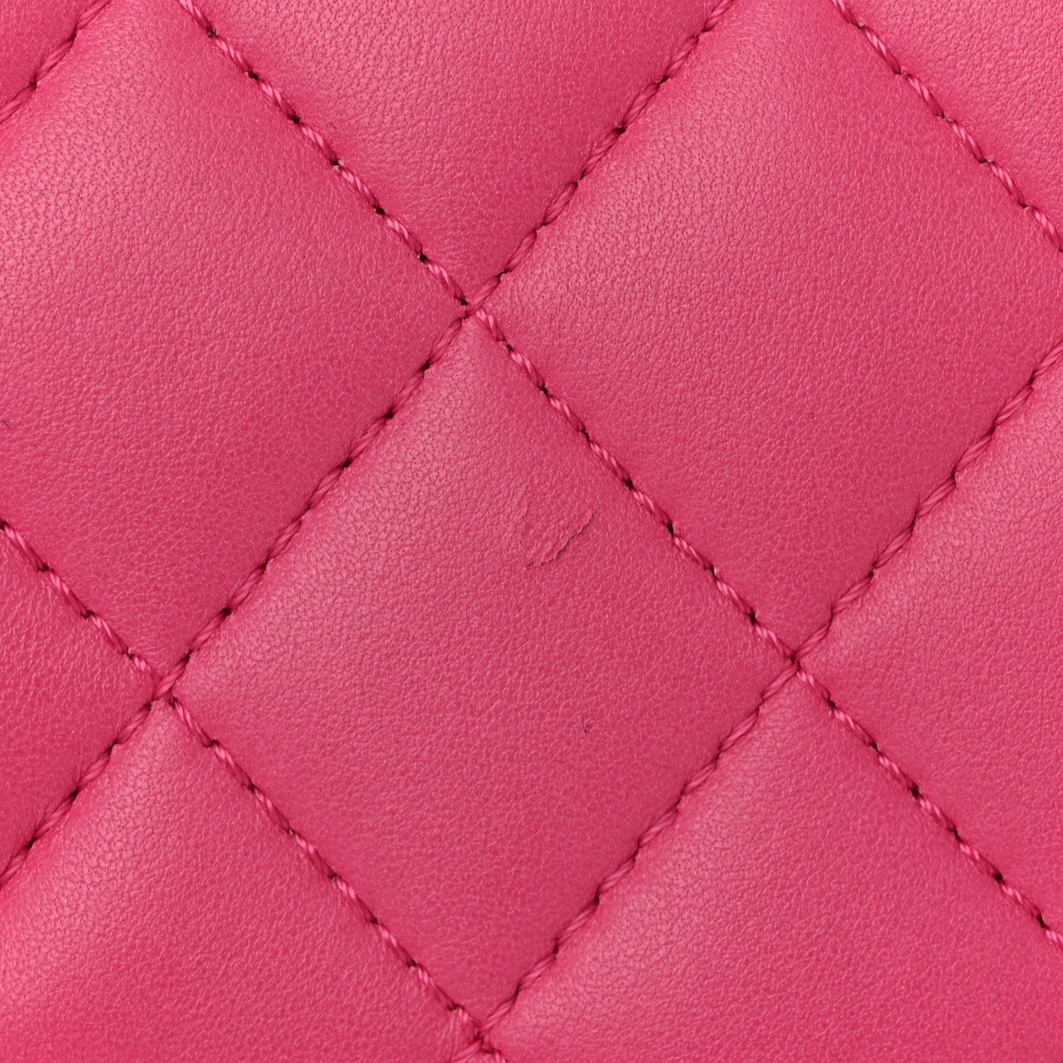 Lambskin Quilted Medium Mademoiselle Chic Flap Fuchsia