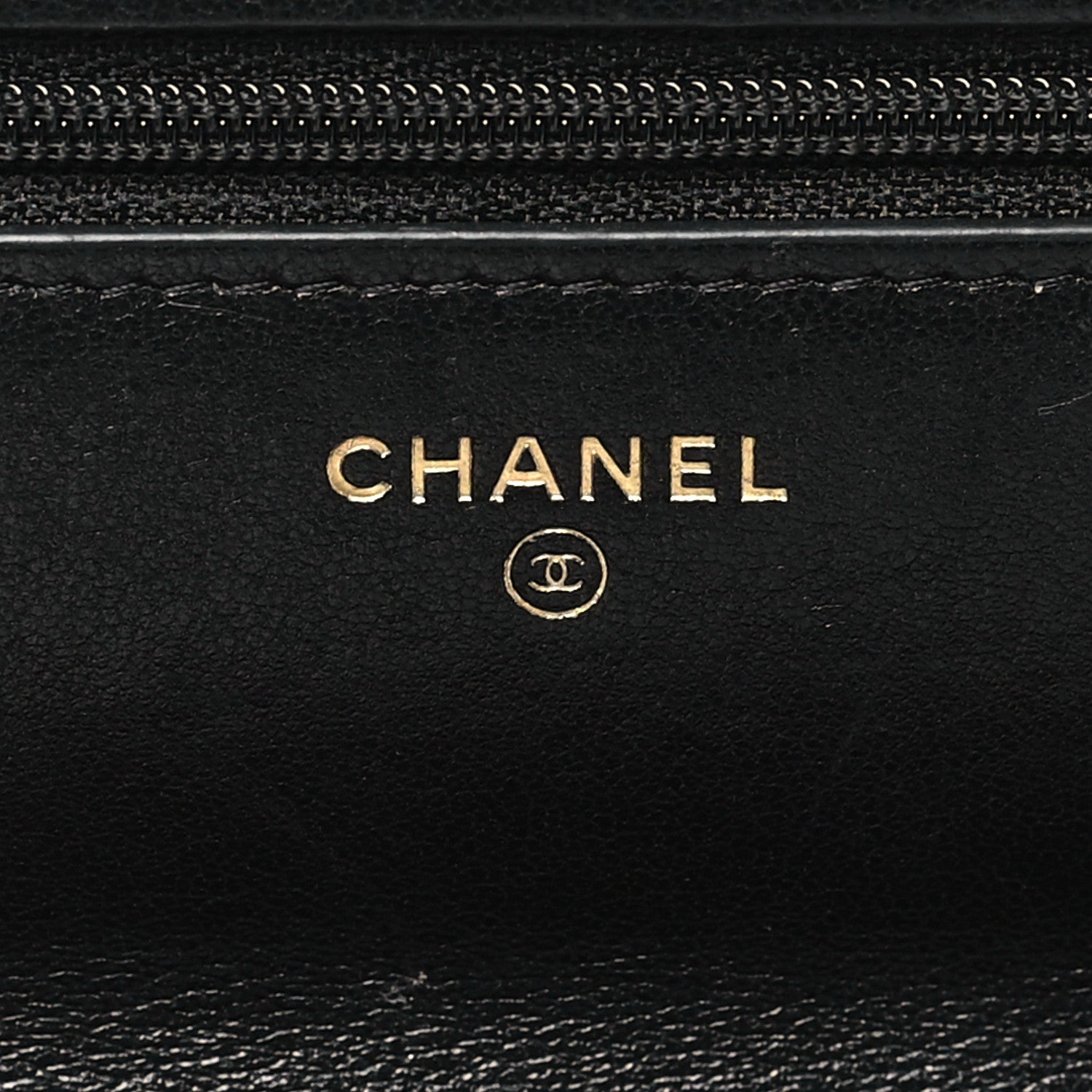 Lambskin Quilted Chanel 19 Wallet On Chain WOC Black