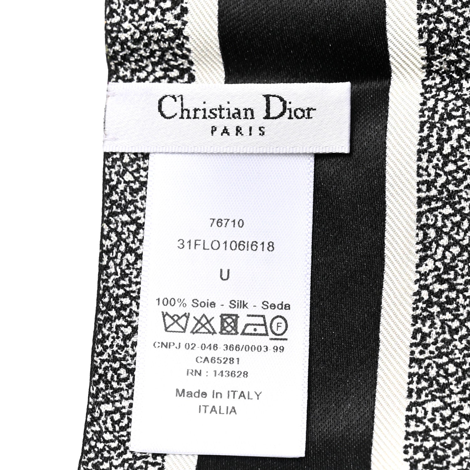 Silk Twill D-Floral Mitzah Scarf Black Multicolor