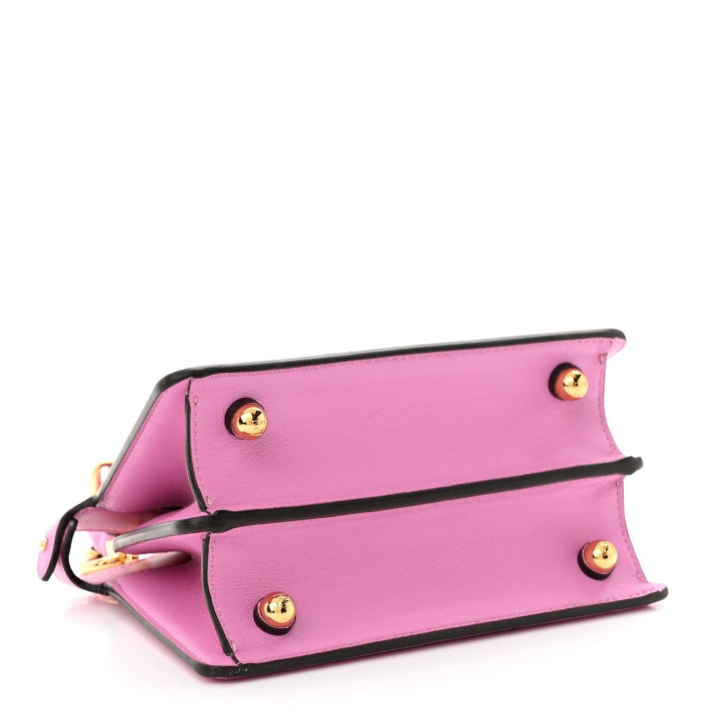 Shiny Nappa Petite Peekaboo I SEE U Satchel Rosa
