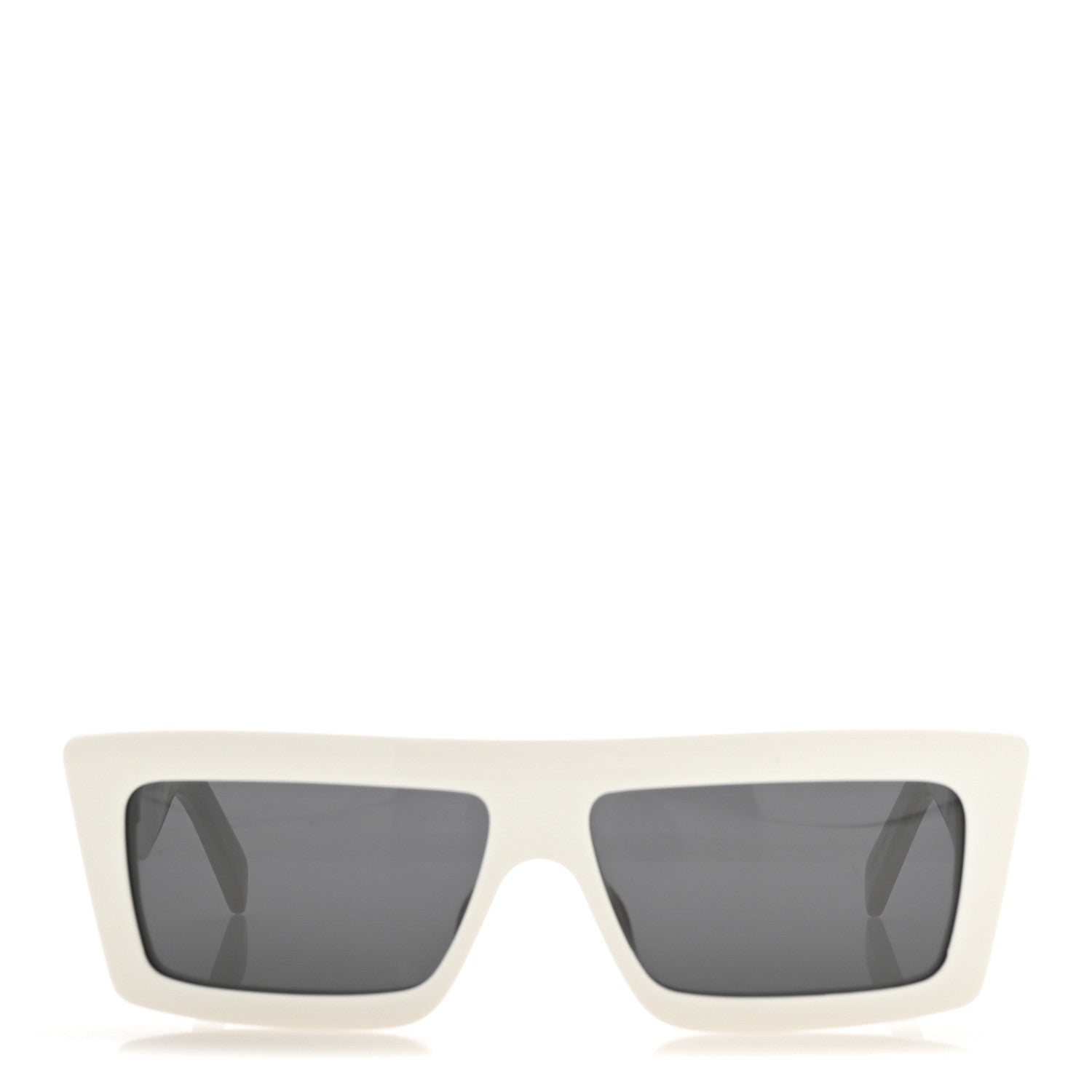 Acetate Monochroms Square Sunglasses CL40214U White