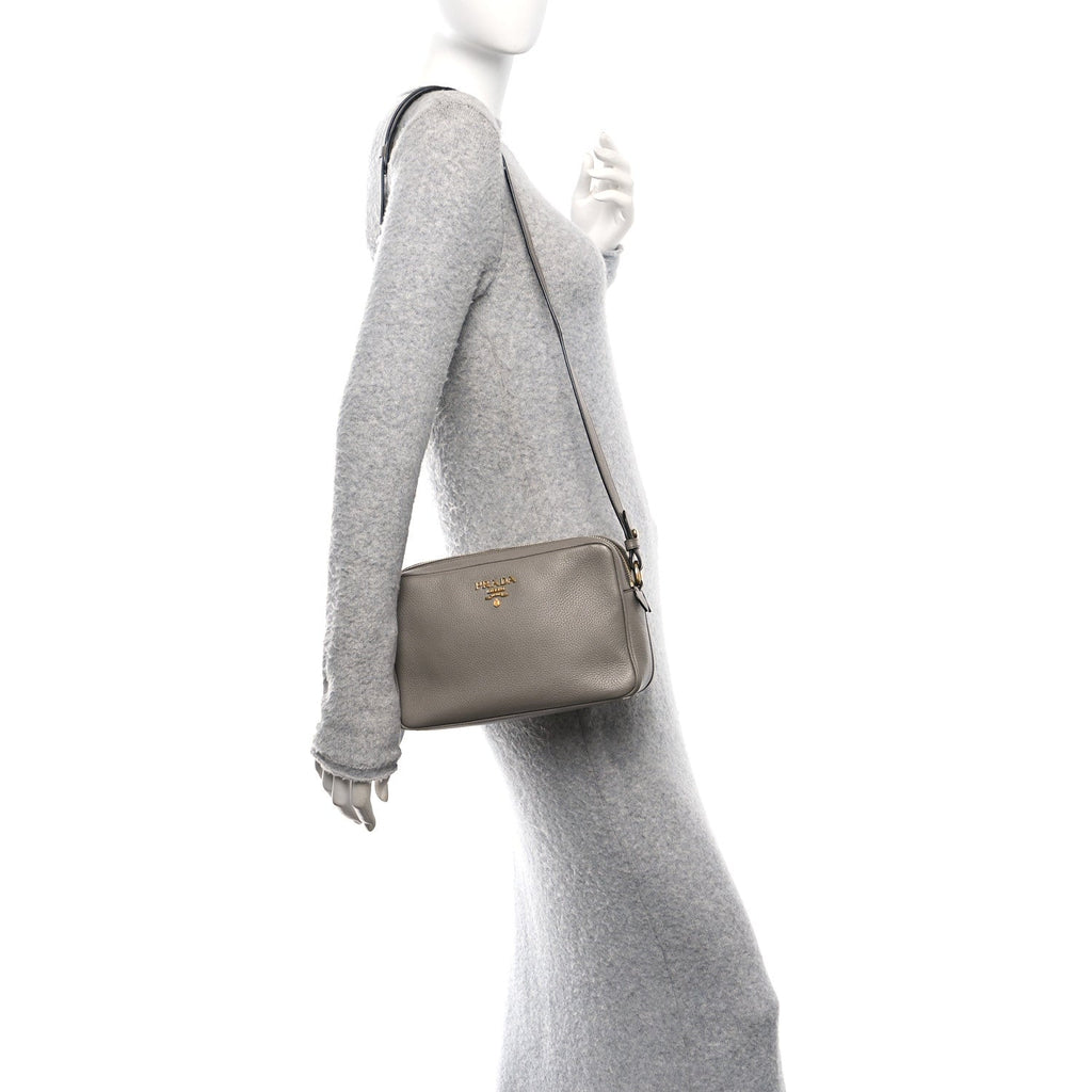 Vitello Phenix Camera Bag Argilla