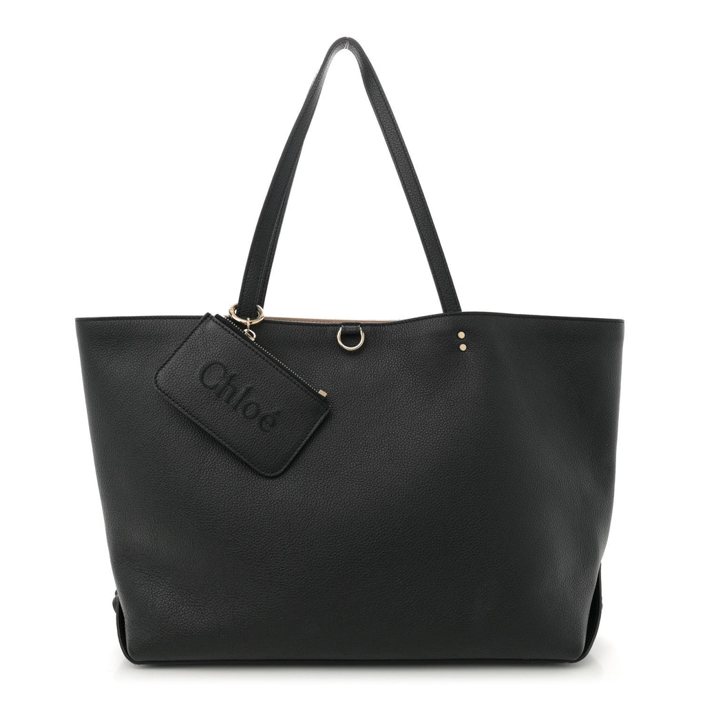 Calfskin Medium East West Sense Tote Black
