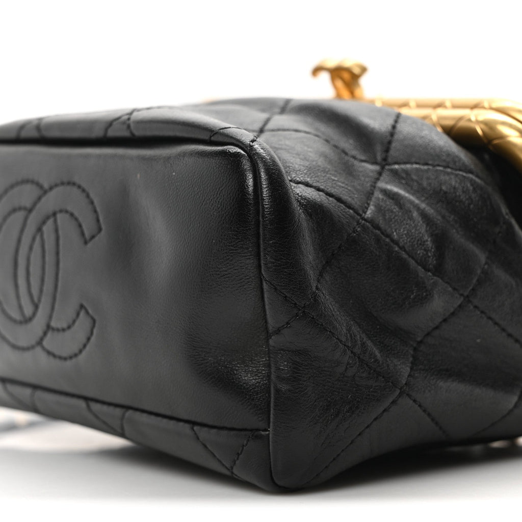 Lambskin Quilted My Crush Bag Black