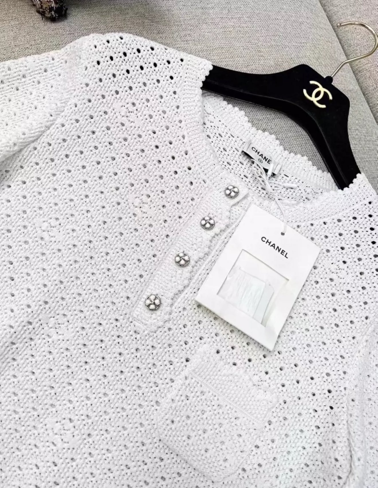 Chanel 24P white top