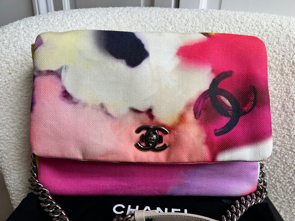 Chanel Canvas Flower Power Flap Shoulder Bag