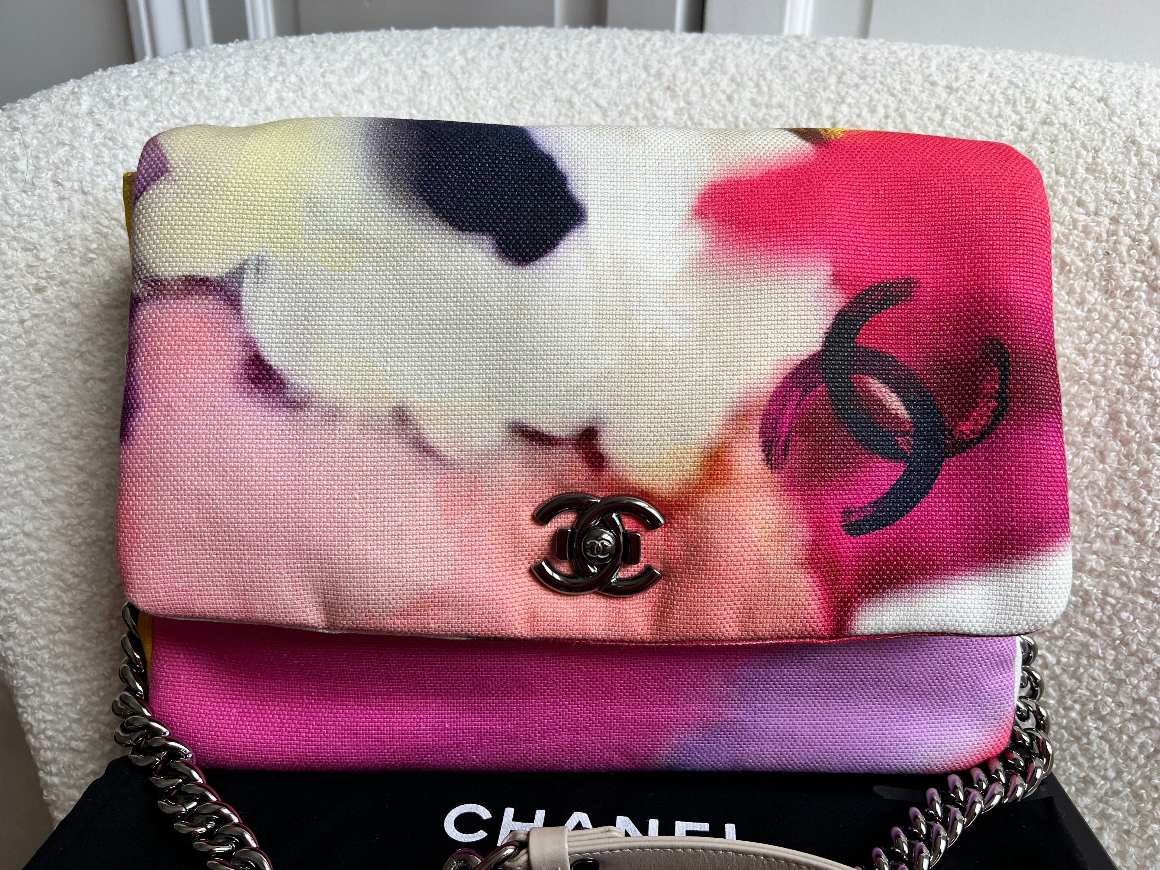 Chanel Canvas Flower Power Flap Shoulder Bag