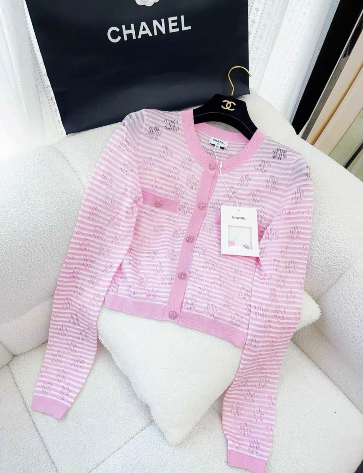 Chanel 24C Pink igan size 36