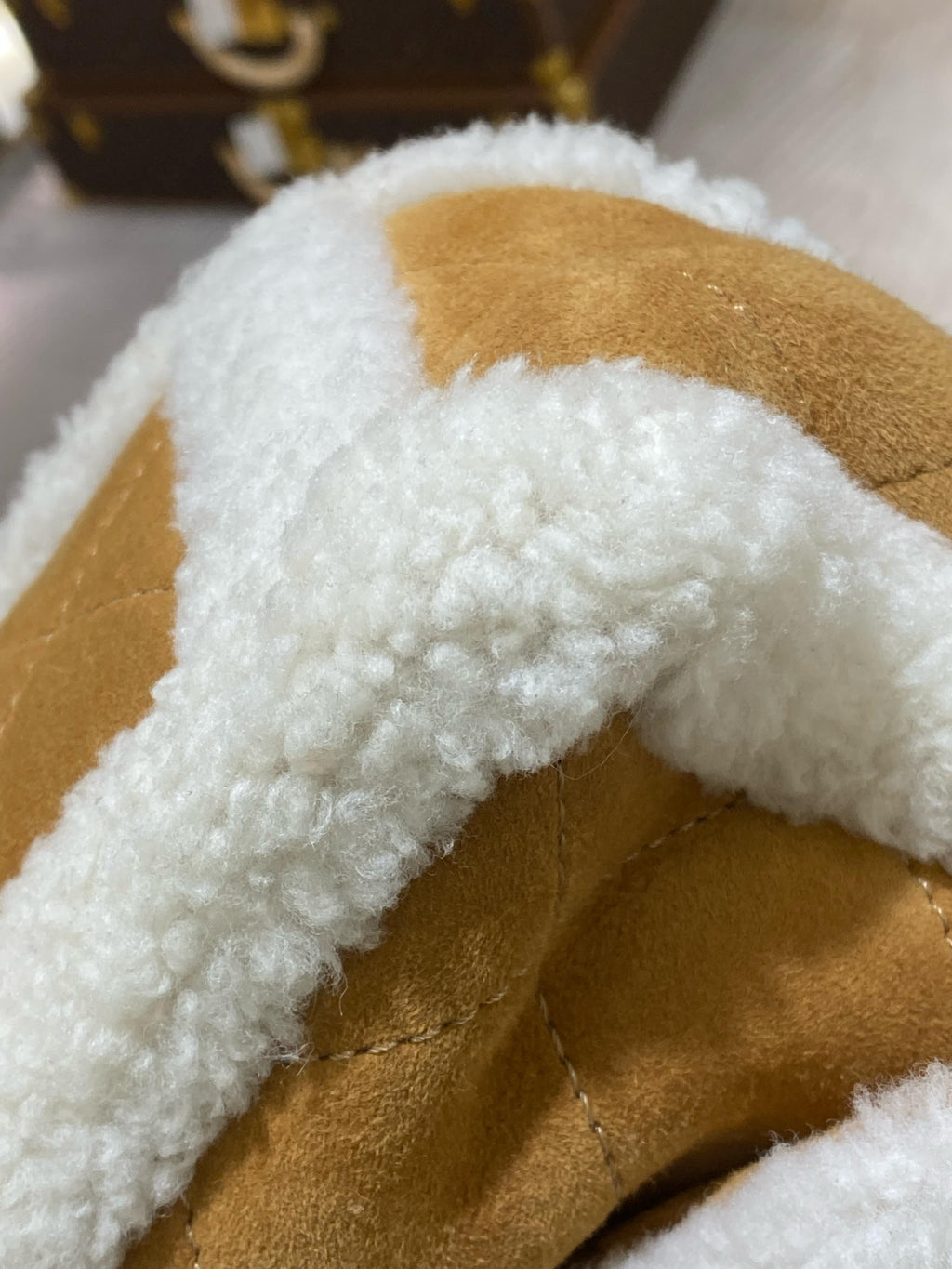 Chanel 18 Shearling Coco Neige Flap Bag