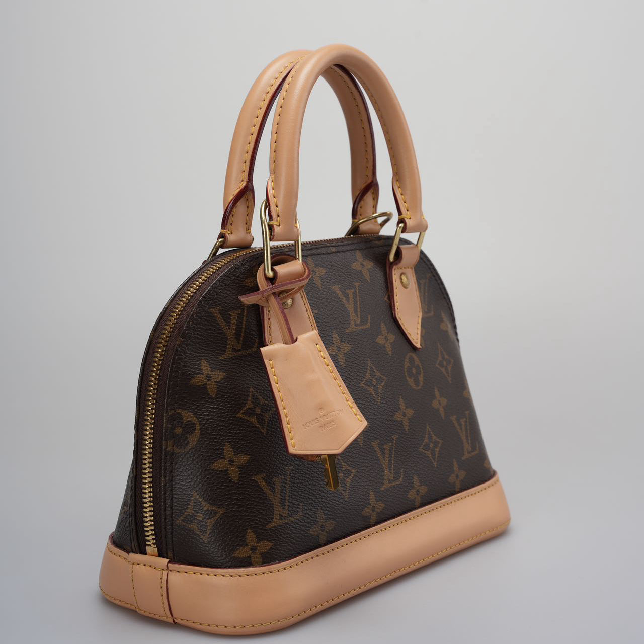Louis Vuitton Alma BB Monogram Brown Shoulder Bag 2014