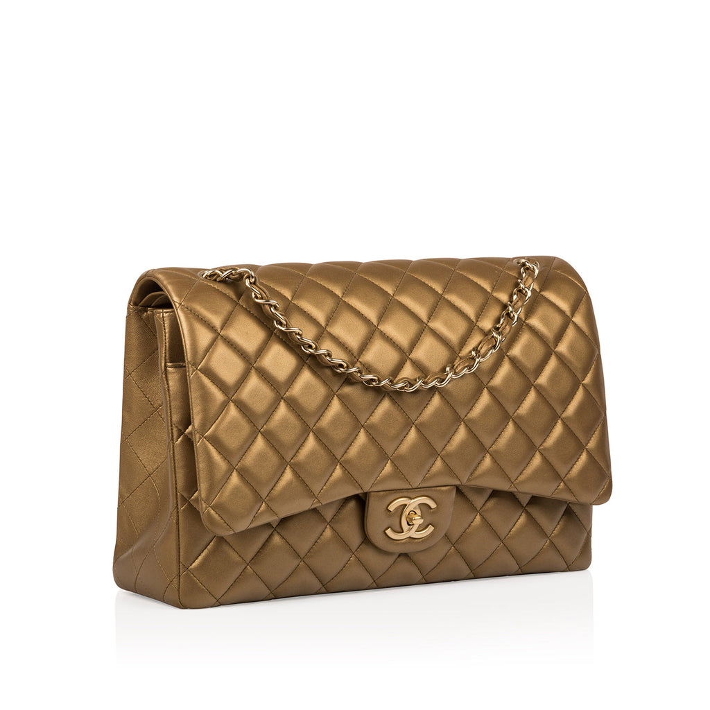 Chanel Classic Flap Bag Maxi - Gold