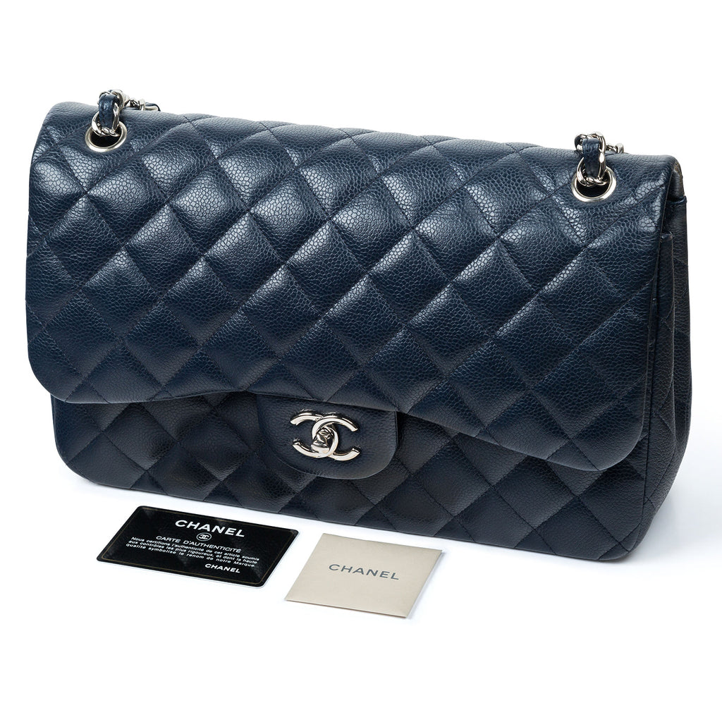 Chanel Jumbo Navy Classic Flap Bag