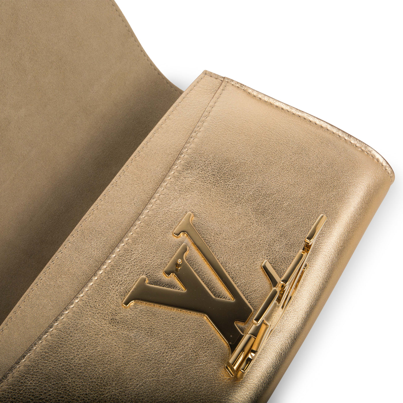 Louis Vuitton Gold Louise Clutch
