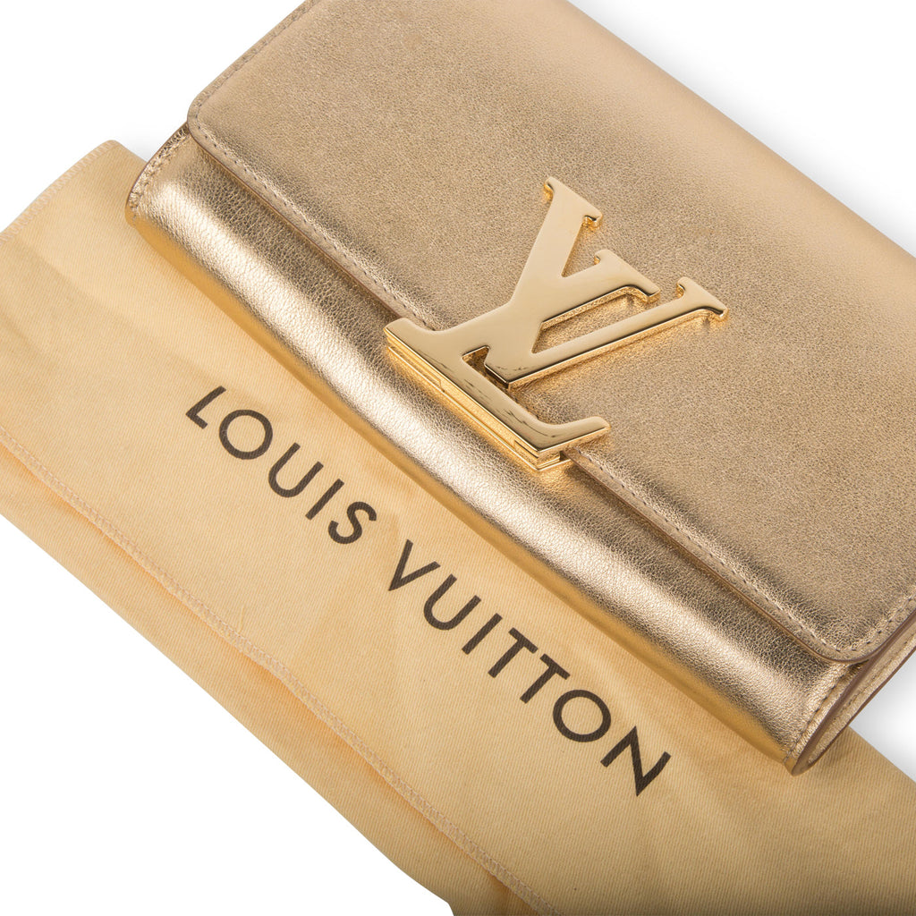 Louis Vuitton Gold Louise Clutch