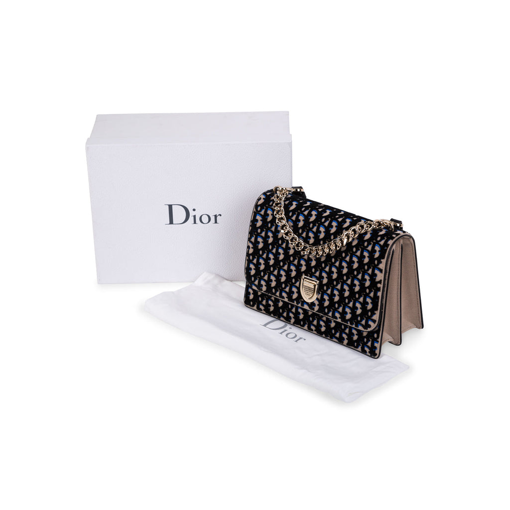 Christian Dior Diorama Velvet Satchel Bag
