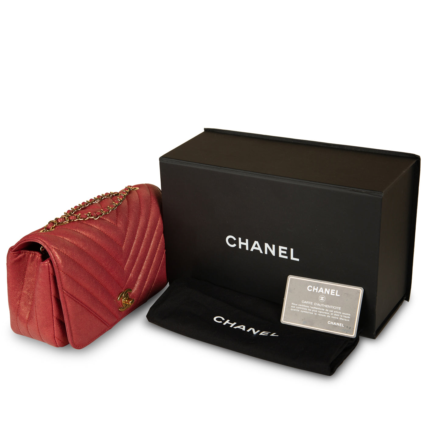 Chanel Chevron Statement Flap Bag