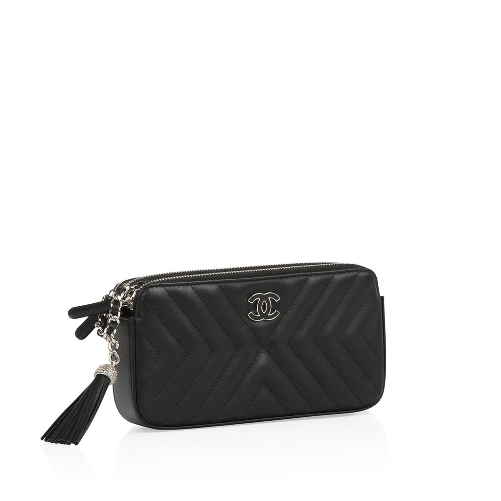 Chanel Chevron Clutch on Chain