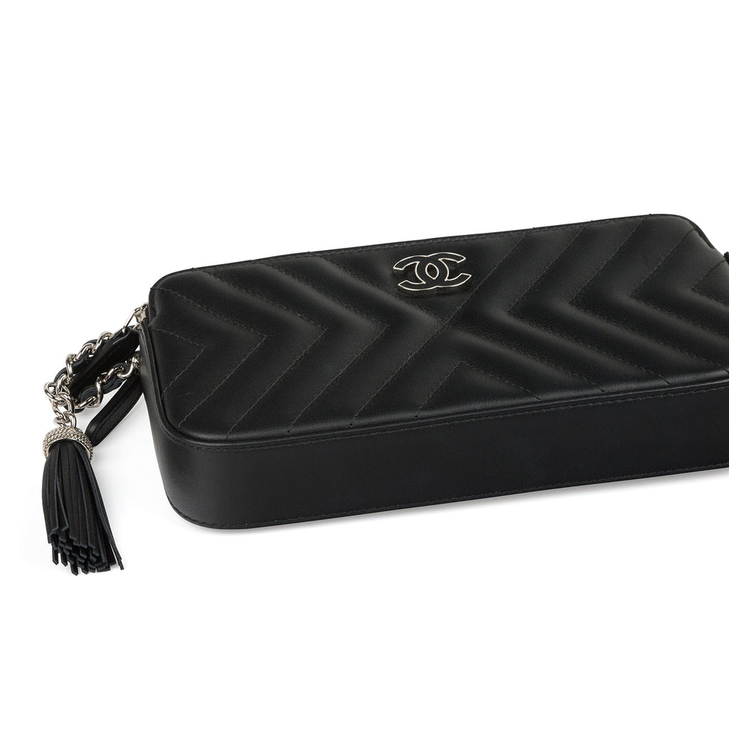 Chanel Chevron Clutch on Chain