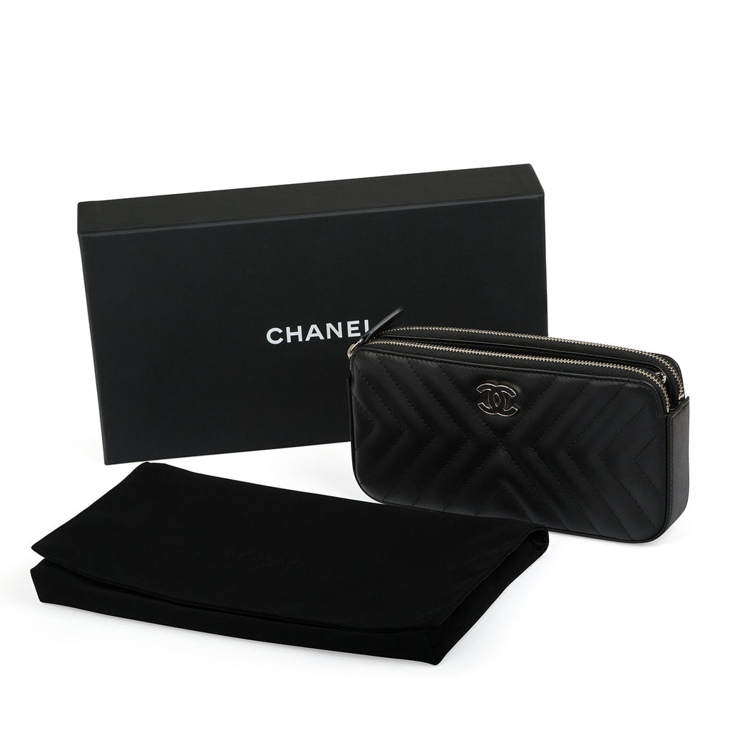 Chanel Chevron Clutch on Chain