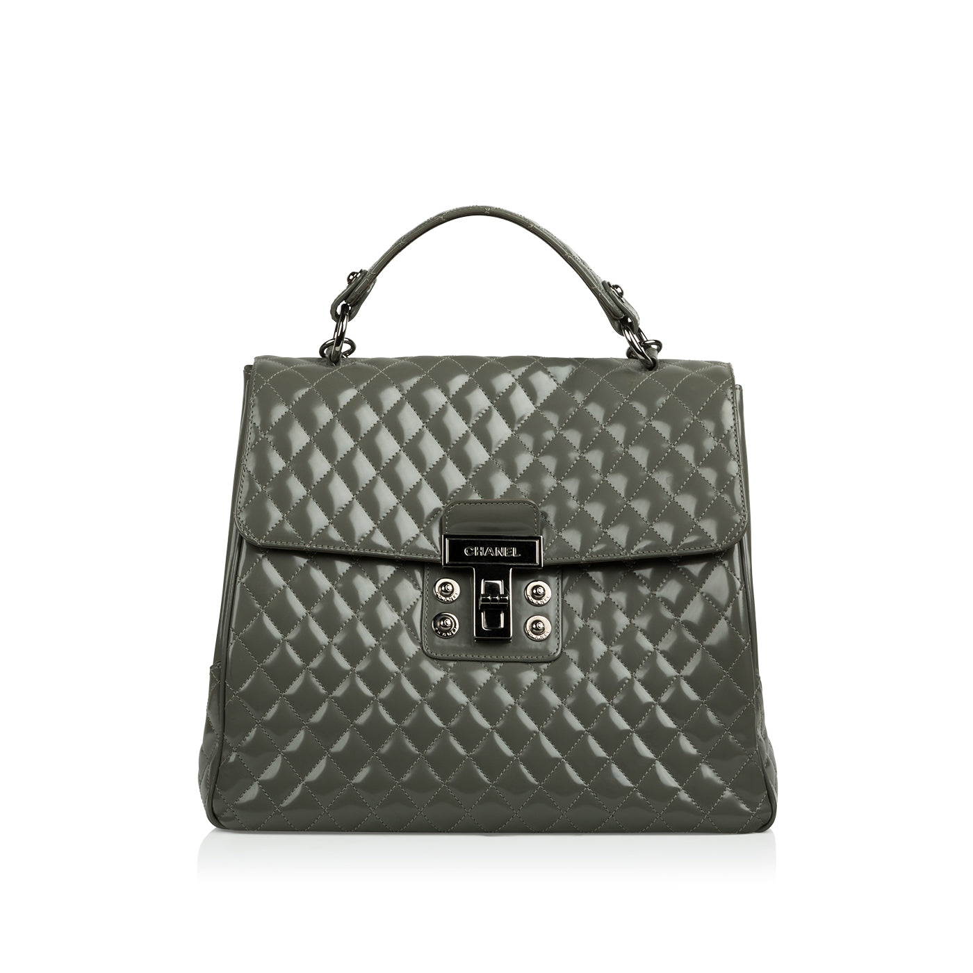 Chanel Mademoiselle Patent Kelly Bag