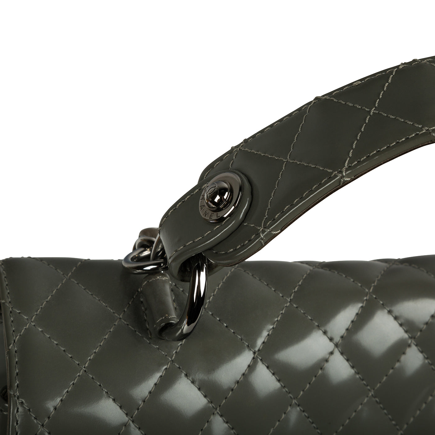 Chanel Mademoiselle Patent Kelly Bag