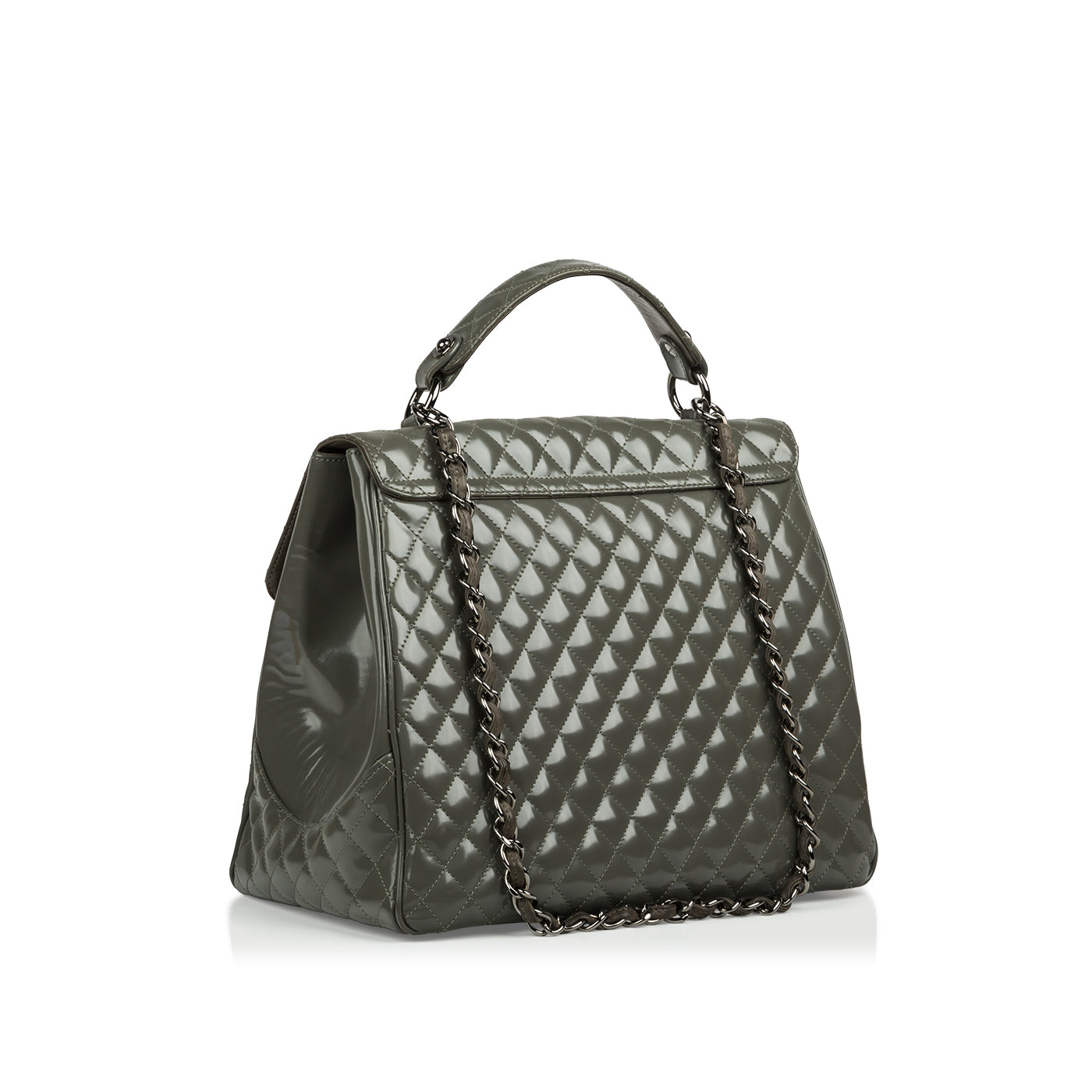Chanel Mademoiselle Patent Kelly Bag