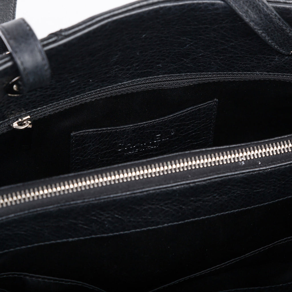 Chanel Glazed Leather shopping tote