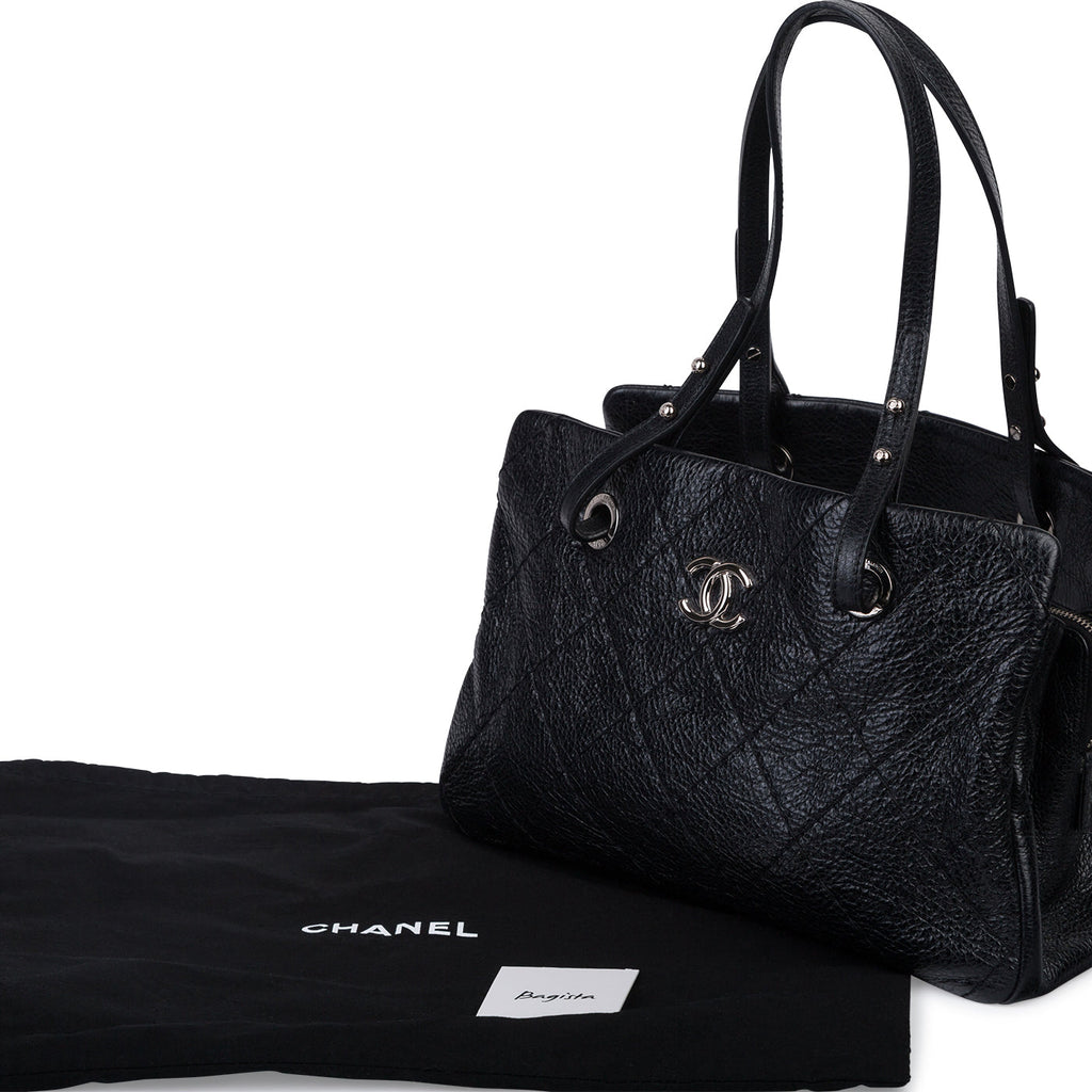 Chanel Glazed Leather shopping tote