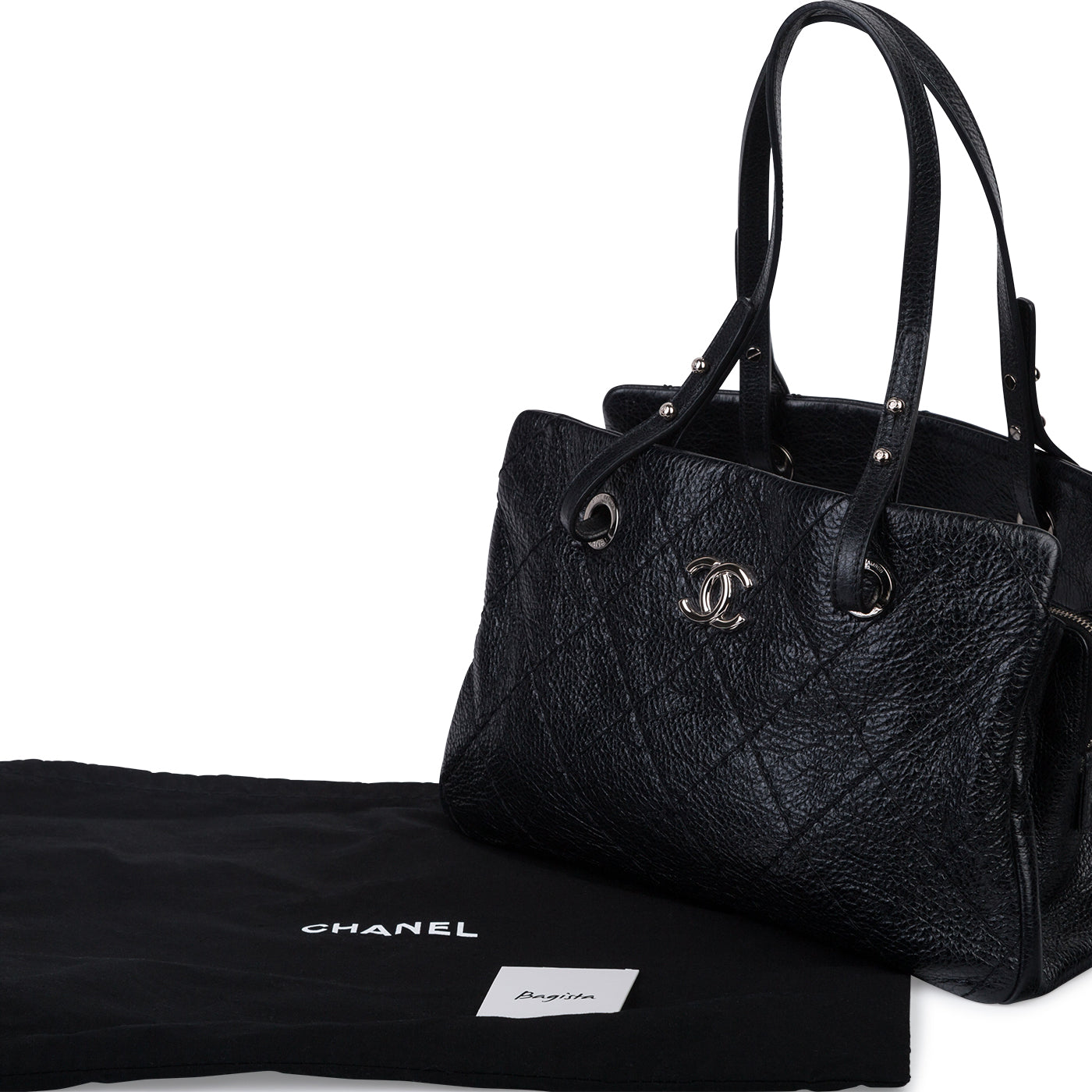 Chanel Glazed Leather shopping tote