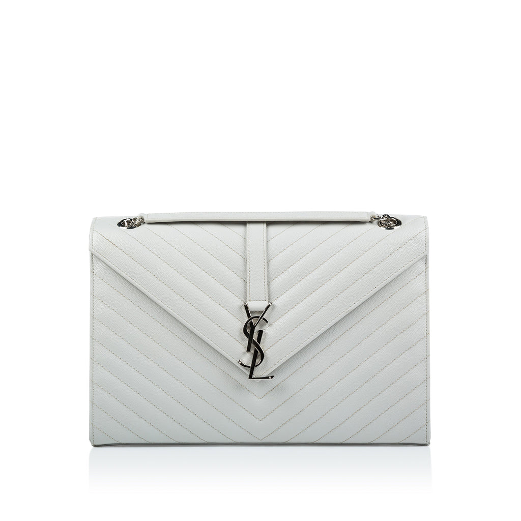 Saint Laurent Large Monogram Envelope Clutch