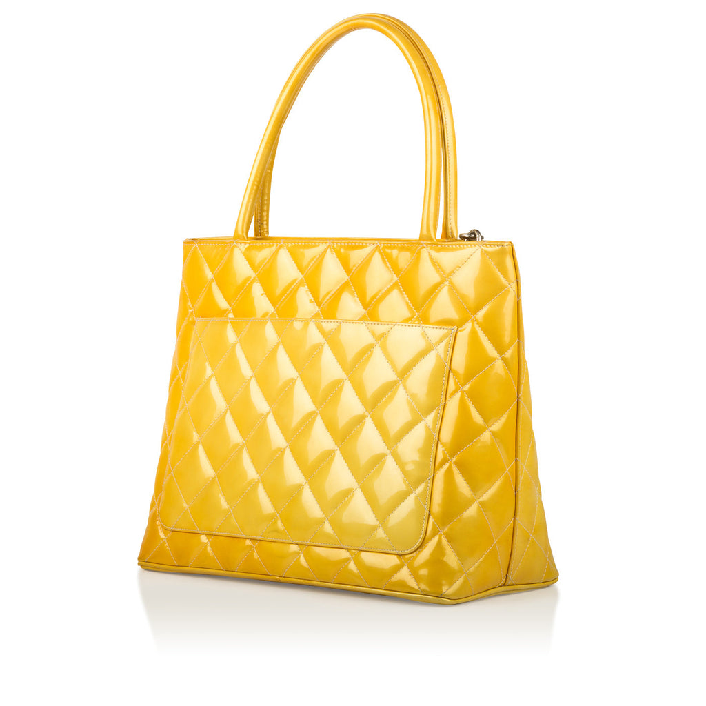 Chanel CC Medallion Tote Yellow