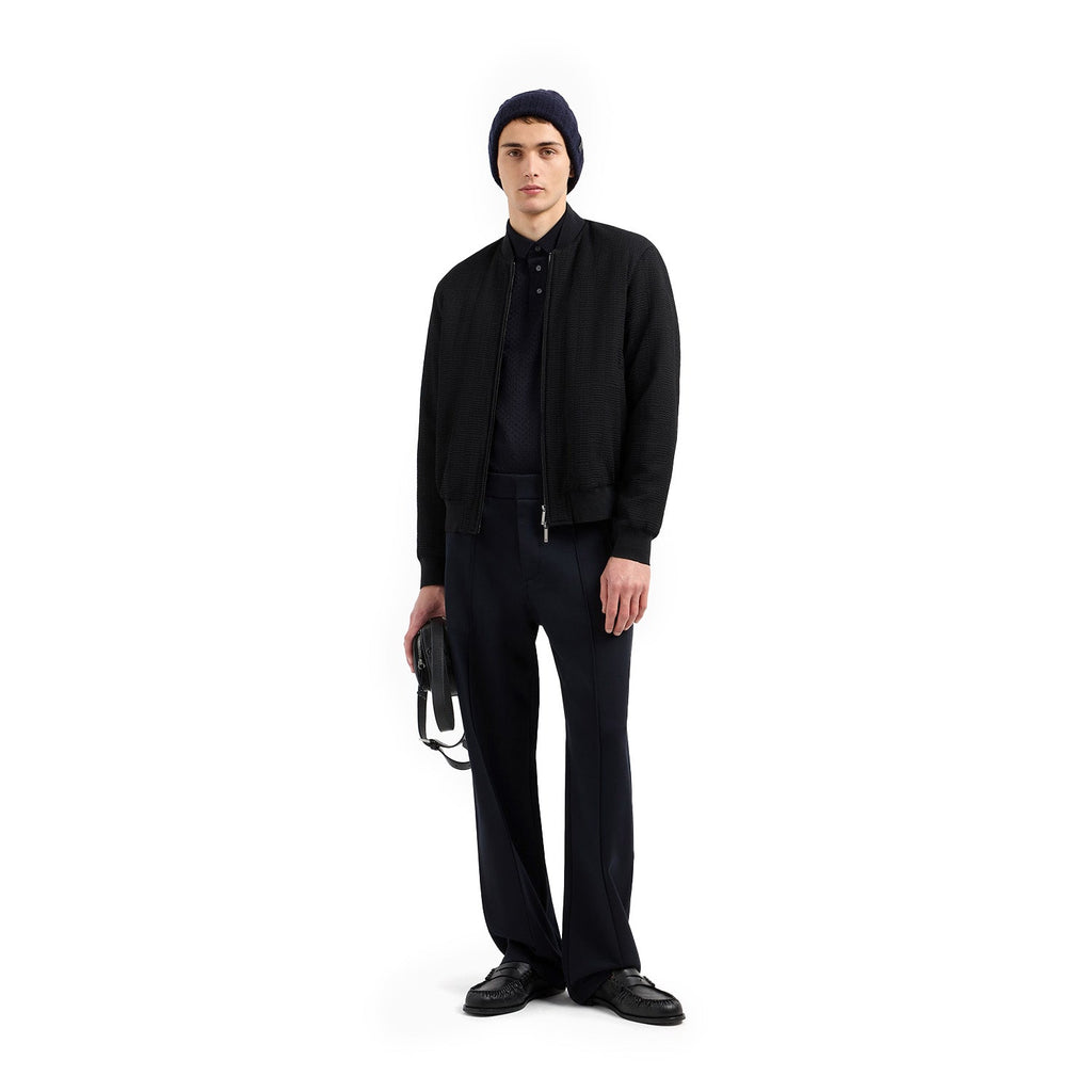 Jacquard Jersey Polo Shirt
