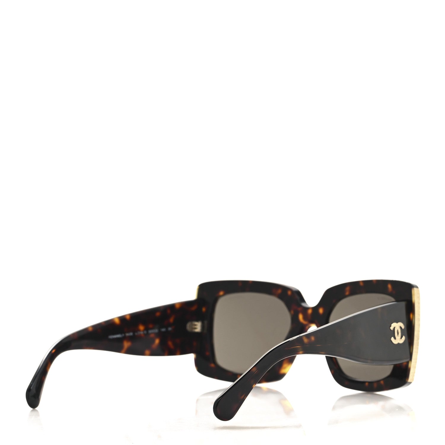 Acetate Rectangle Sunglasses 5435-A Tortoise