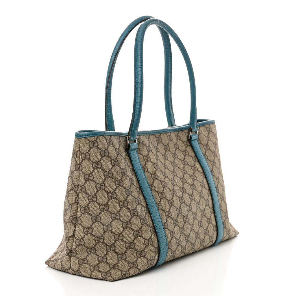 GG Plus Monogram Medium Joy Tote Turquoise
